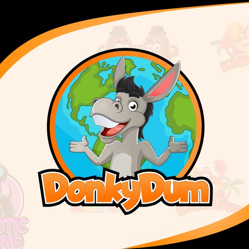 Donkeydum-mascot logo