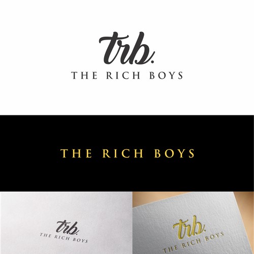 Luxurious logo for The Rich Boys