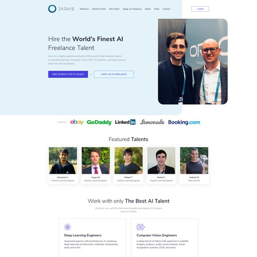 Website design for JARVIS