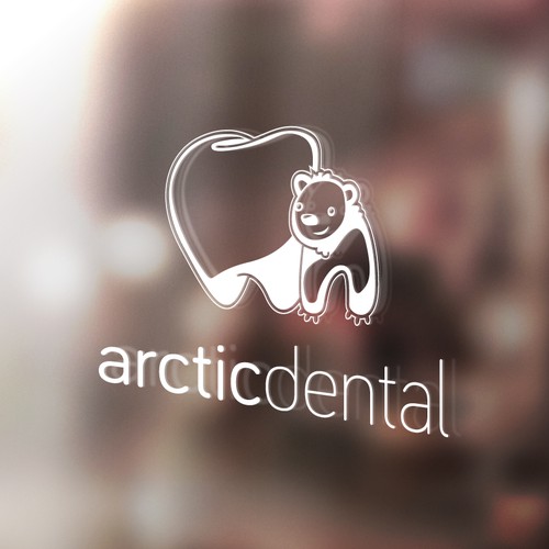 +Arctic Dental logo mock-up presentation