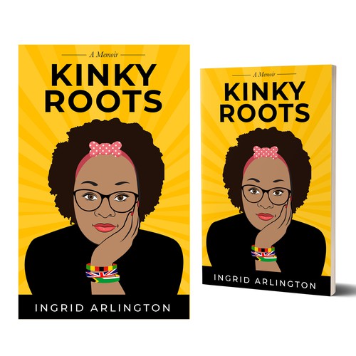 Animated Elegant Book cover for Kinky Roots Book