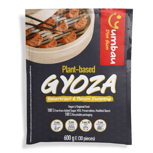 gyoza (dumplings) bag label design