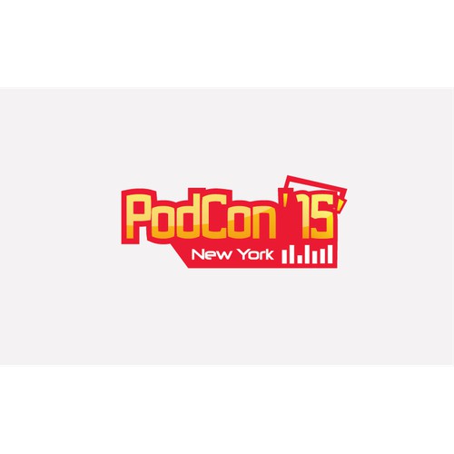 Create an iconic logo for a major convention of Podcast enthusiasts.