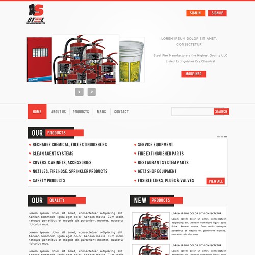 Steel Fire Equipment Ltd needs a new website design