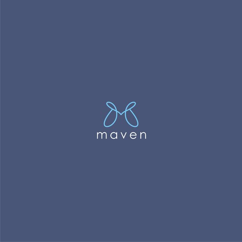 m. logo concept maven