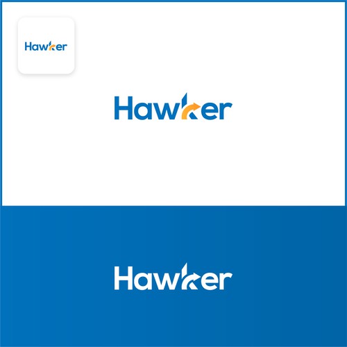 Creative logo concept for Hawker