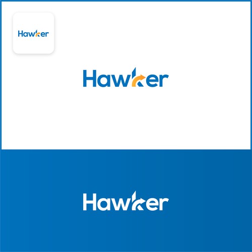 Creative logo concept for Hawker