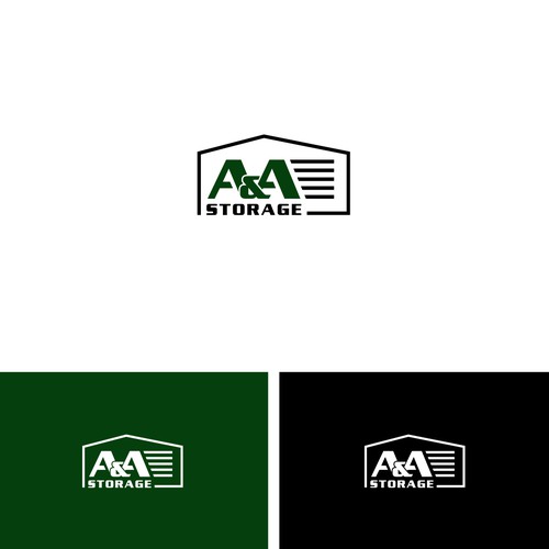 Bold logo concept for A & A Storage 