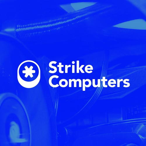 Strike Computers Logo and branding