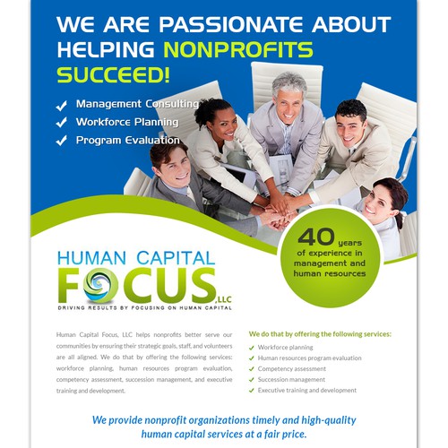 Design an Ad for a consulting group