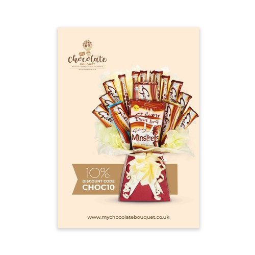 Design a flyer for Chocolate Bouquet company