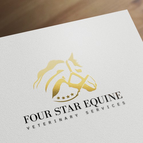 New logo for equine veterinary practice.