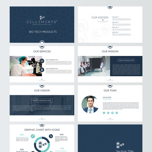 Powerpoint Template for Cellements