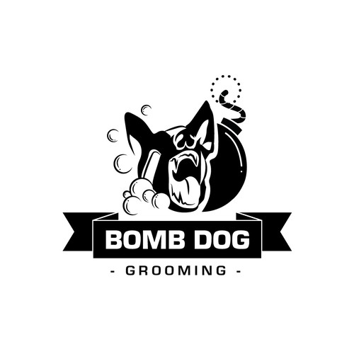 Logo for Tattooed Veteran -- Pet Groomer