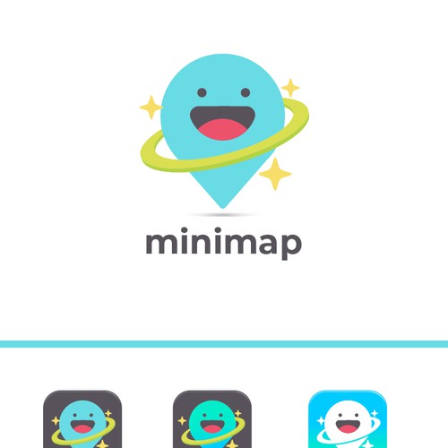 Map cute logo