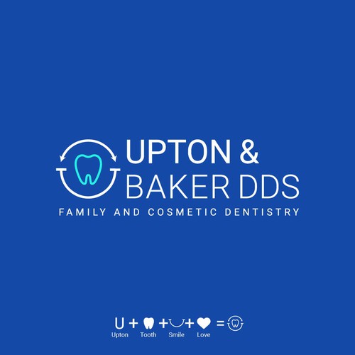 Simple, clean logo for a local, hometown dental office