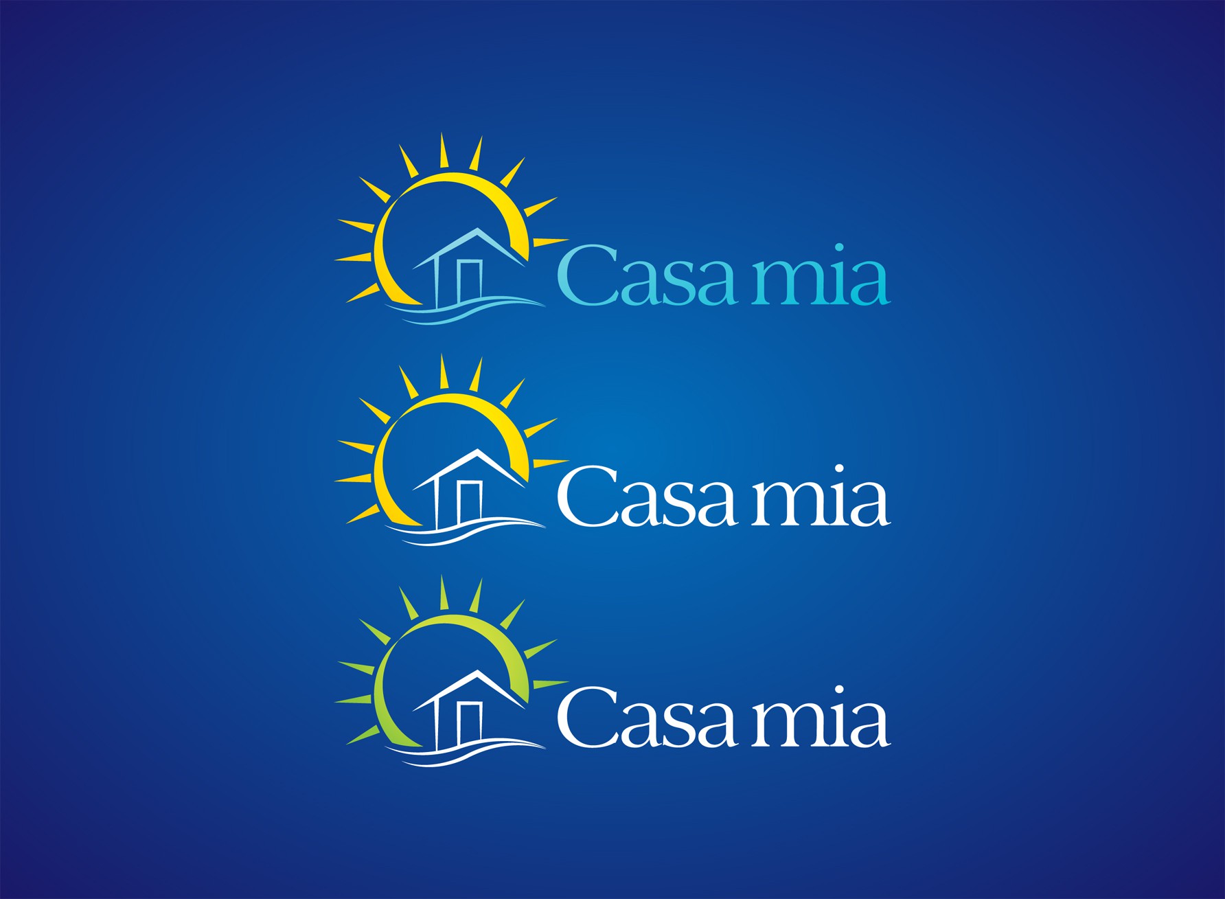 Help Casa mia with a new sunny real estate logo