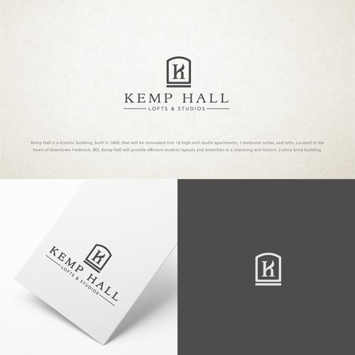 Logo and website for the Kemp Hall