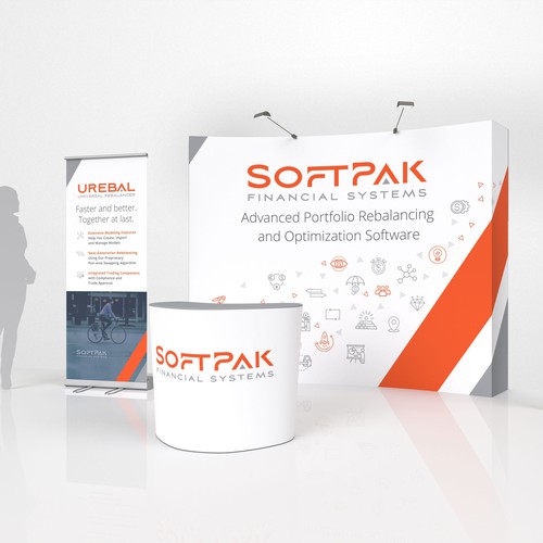 Booth design for Softpak Financial Systems