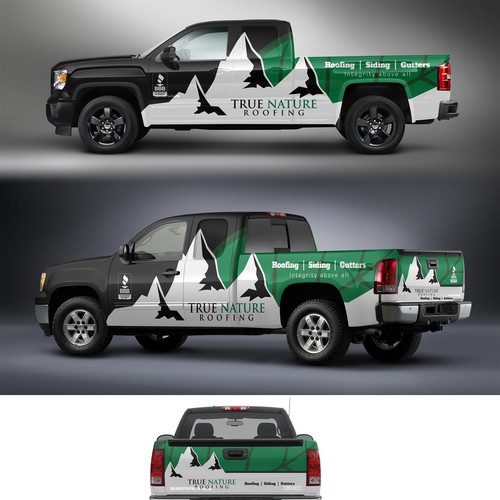 Truck wrap for true nature