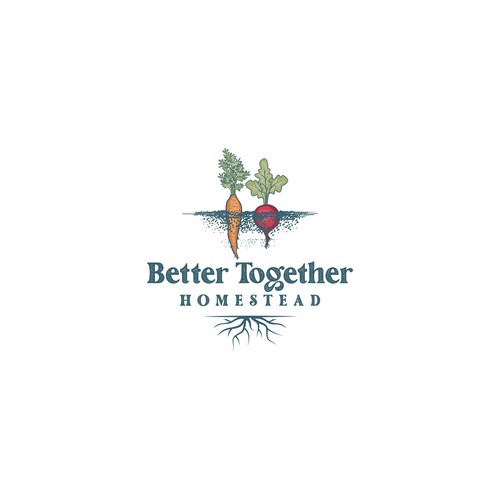 farming vegetables logo