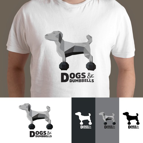 Clothing logo for Dogs & Dumbbells