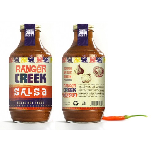   Ranger Creek Salsa Label Design