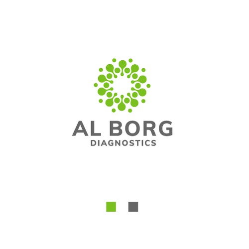 Logo concept for blood testing laboratory