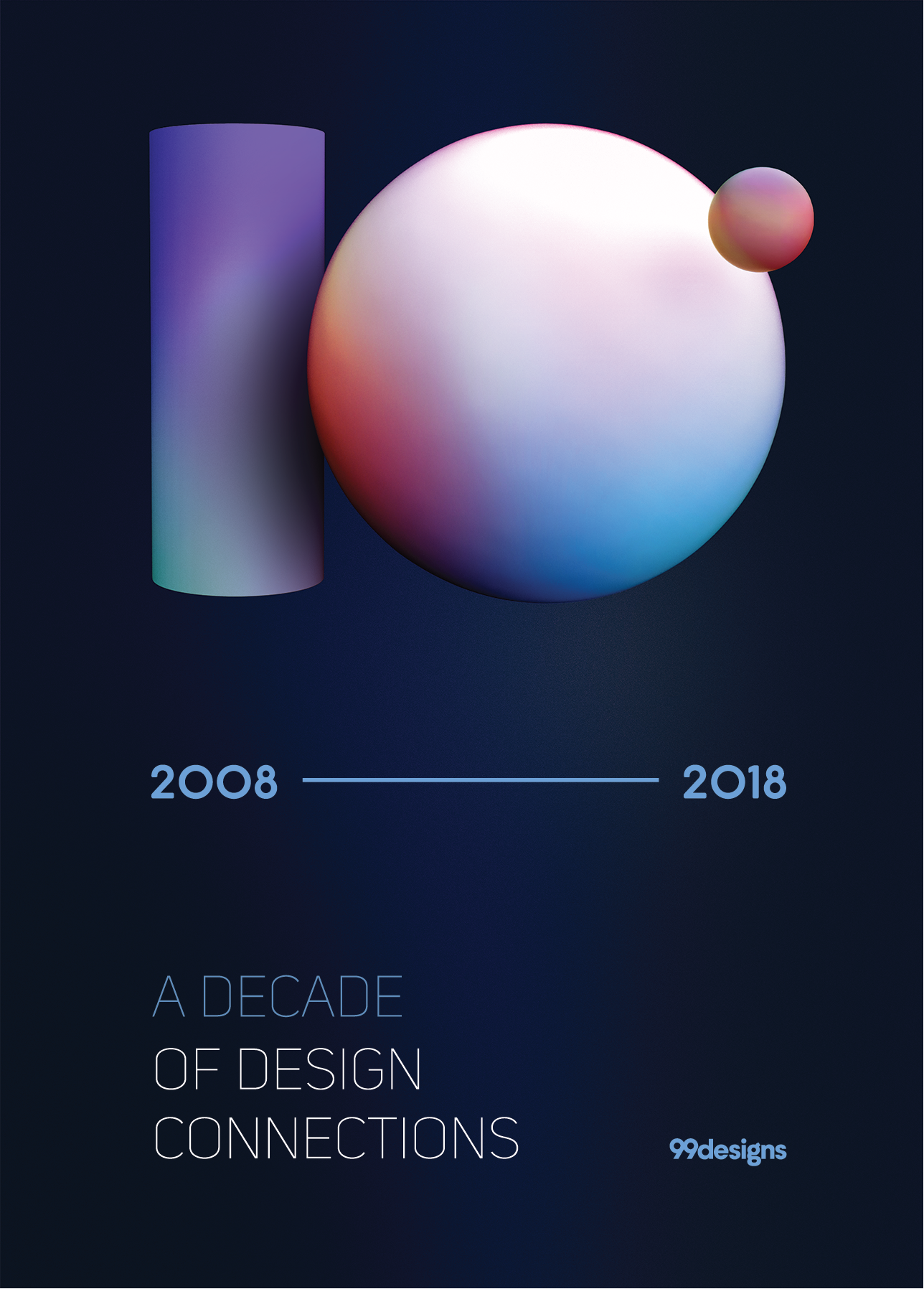 99designs十周年纪念海报设计