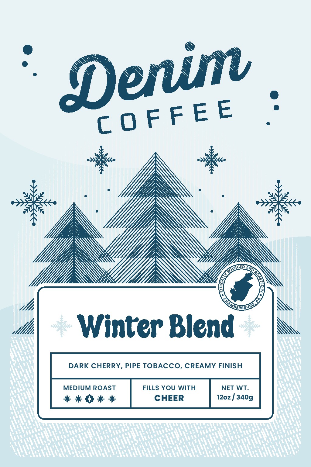 Winter Blend Coffee Label