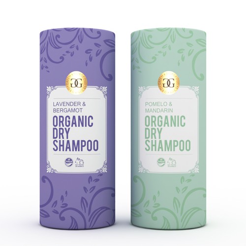 label for Organic Dry Shampoo product