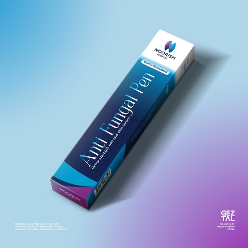 Box Design for Anti Fungal Pen
