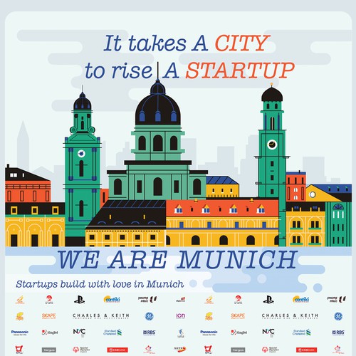 Munich City Illustration