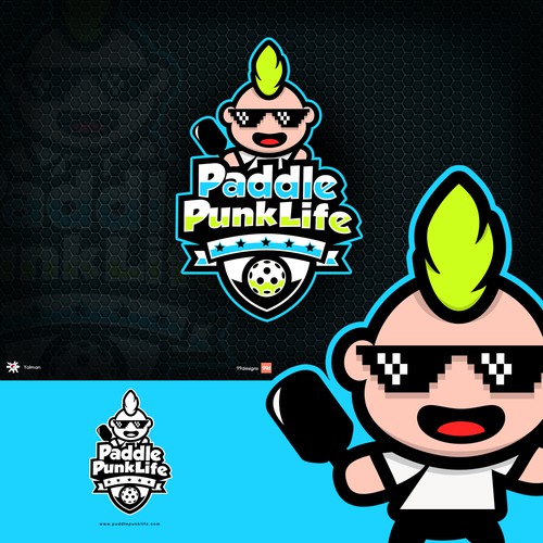 Playful Type Logo design for Paddle Punk Life