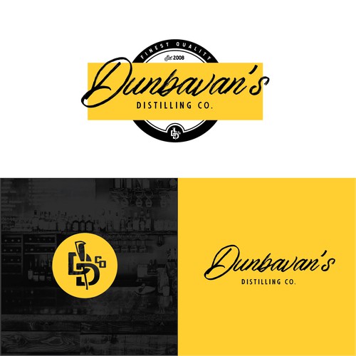 Classy, modern logo for distillery