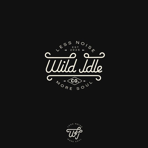 Logo and branding design for "Wild Idle"
