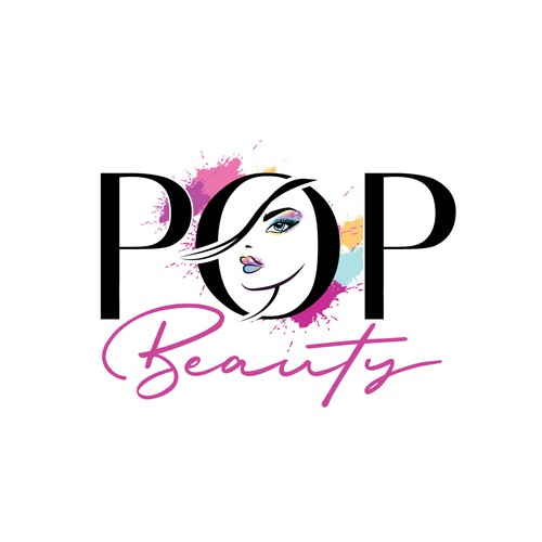 Colourful make up logo