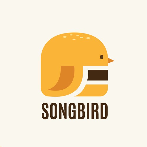 Unique and playful Burger logo for a Food Truck