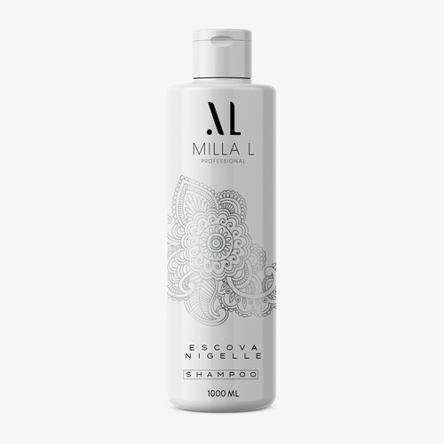 Shampoo label design