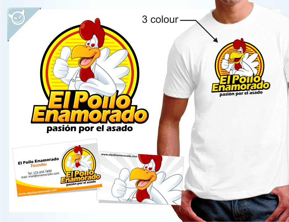 El Pollo Enamorado标志