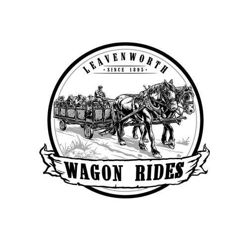 Leavenworth wagon rides logo