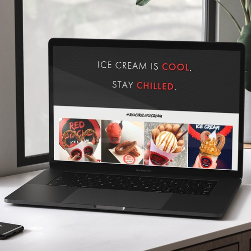 Squarespace site for quirky ice cream franchise chain