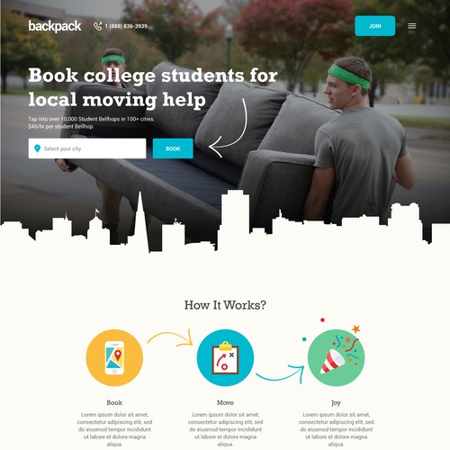 Backpack home page