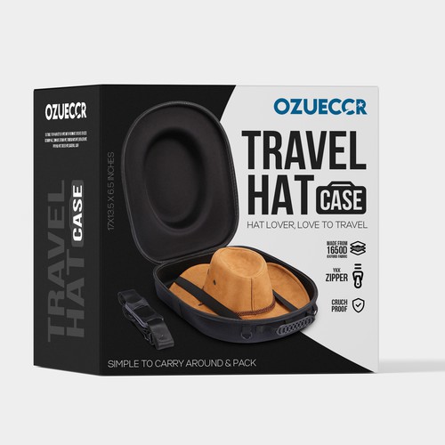 Travel Hat Case - Packaging Design
