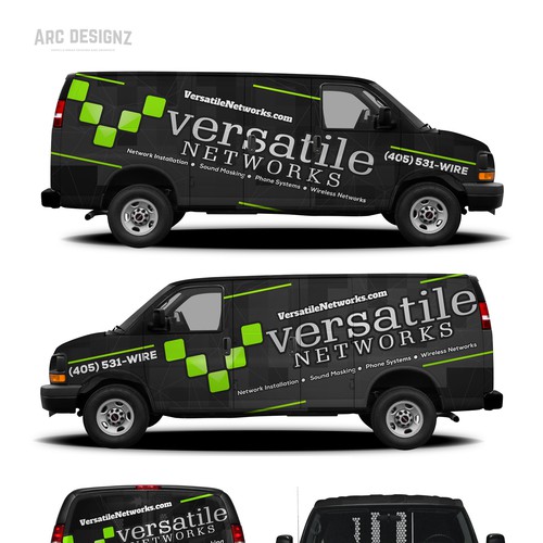 Van wrap for Versatile