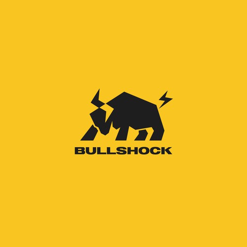bullshock logo design