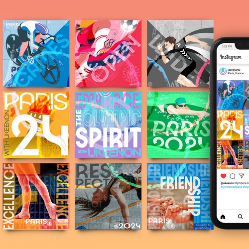 Fly to Paris for the Olympics – Social Media Ad Series