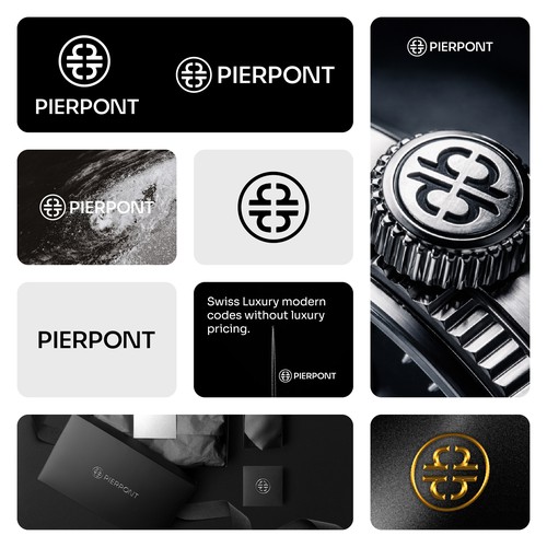 Minimalist logo & branding concept for a swiss watchmaking brand