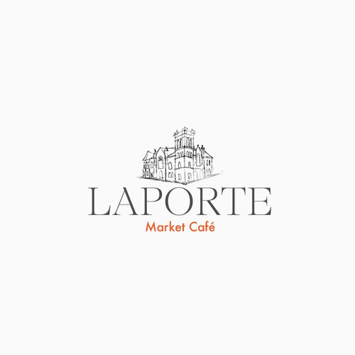 Small Town Community Café and Market Logo