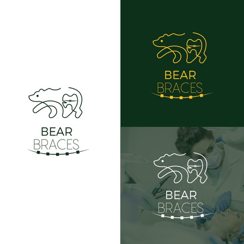 MINIMAL LOGO DESIGN FOR BEAR BRACES